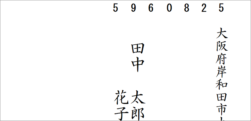 家族の登録と連名印刷